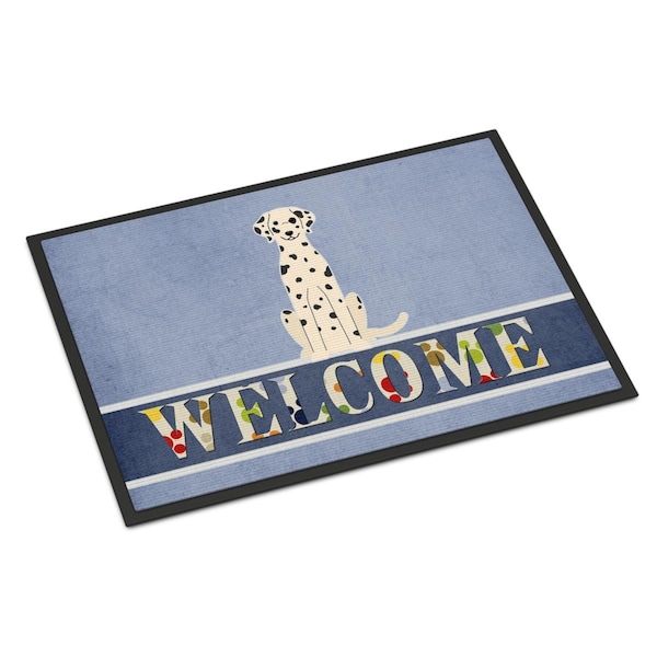 Carolines Treasures 18 x 27 in. Dalmatian Welcome Indoor or Outdoor Mat BB5678MAT - main